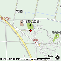 秋田県秋田市金足浦山岩崎周辺の地図