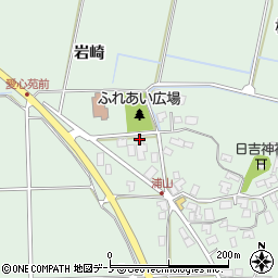 秋田県秋田市金足浦山（岩崎）周辺の地図