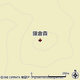 鎌倉森周辺の地図