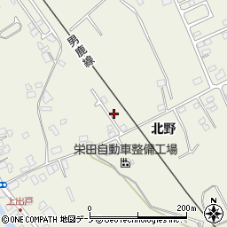 秋田県潟上市天王北野218-34周辺の地図