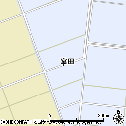 秋田県秋田市金足堀内宮田周辺の地図