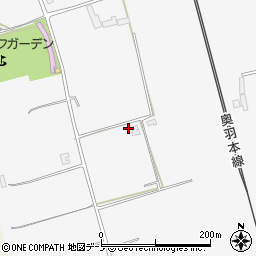 秋田県潟上市昭和大久保北野細谷道添151周辺の地図