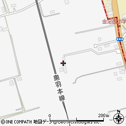 秋田県潟上市昭和大久保北野細谷道添72周辺の地図