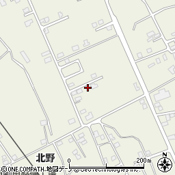 秋田県潟上市天王北野349-6周辺の地図