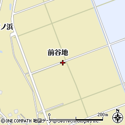 秋田県秋田市金足下刈前谷地周辺の地図
