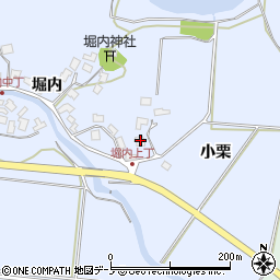 秋田県秋田市金足堀内堀内47周辺の地図