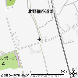 秋田県潟上市昭和大久保北野細谷道添164周辺の地図