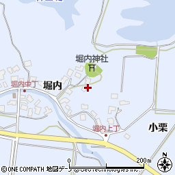 秋田県秋田市金足堀内周辺の地図
