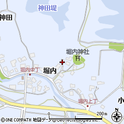 秋田県秋田市金足堀内堀内24周辺の地図