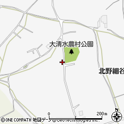 秋田県潟上市昭和大久保北野細谷道添173周辺の地図