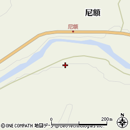 岩手県下閉伊郡岩泉町尼額長畑周辺の地図