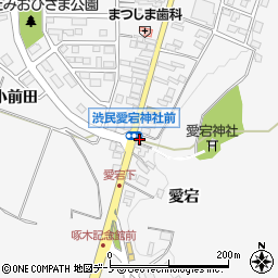 岩手県盛岡市渋民周辺の地図