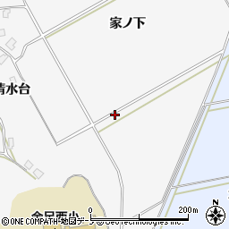 秋田県秋田市金足大清水周辺の地図