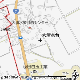 秋田県秋田市金足大清水大清水台29周辺の地図