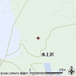 秋田県秋田市金足浦山水上沢周辺の地図