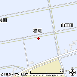秋田県秋田市金足岩瀬横畷周辺の地図