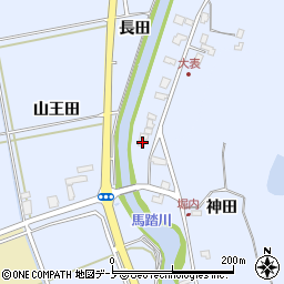 秋田県秋田市金足岩瀬大表4周辺の地図