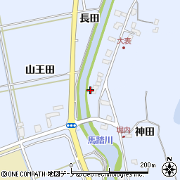 秋田県秋田市金足岩瀬大表6-2周辺の地図