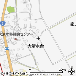 秋田県秋田市金足大清水大清水台42周辺の地図