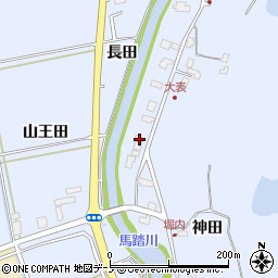 秋田県秋田市金足岩瀬大表23周辺の地図