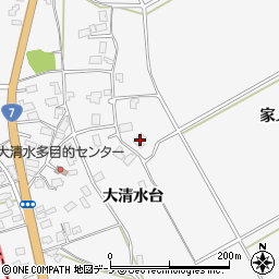 秋田県秋田市金足大清水大清水台46周辺の地図