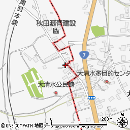 秋田県潟上市昭和大久保北野細谷道添45-4周辺の地図