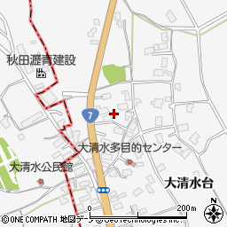 秋田県秋田市金足大清水大清水台130周辺の地図