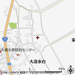 秋田県秋田市金足大清水大清水台53周辺の地図