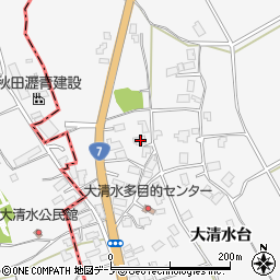 秋田県秋田市金足大清水大清水台132周辺の地図