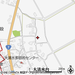 秋田県秋田市金足大清水大清水台57周辺の地図