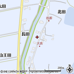 秋田県秋田市金足岩瀬大表39周辺の地図