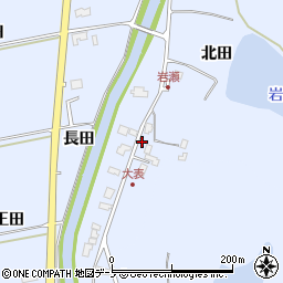 秋田県秋田市金足岩瀬大表42-1周辺の地図
