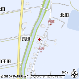 秋田県秋田市金足岩瀬大表40周辺の地図