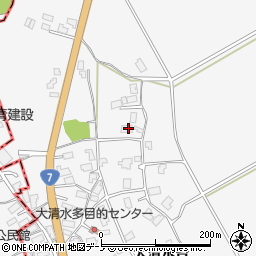 秋田県秋田市金足大清水大清水台63周辺の地図
