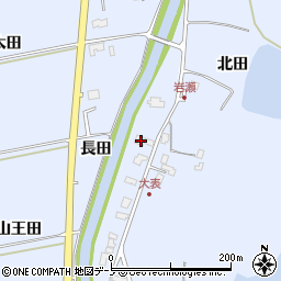 秋田県秋田市金足岩瀬大表44周辺の地図