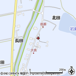 秋田県秋田市金足岩瀬大表50周辺の地図