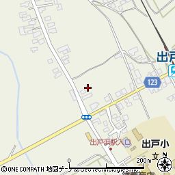 秋田県潟上市天王北野258-4周辺の地図