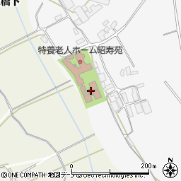 秋田県潟上市昭和大久保北野海老漉沼端74周辺の地図
