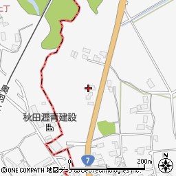 秋田県秋田市金足大清水大清水台154周辺の地図