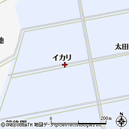 秋田県秋田市金足岩瀬イカリ周辺の地図