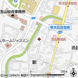 岩手県盛岡市渋民駅136-3周辺の地図