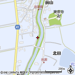 秋田県秋田市金足岩瀬周辺の地図