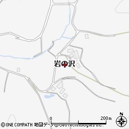 岩手県盛岡市渋民岩の沢周辺の地図