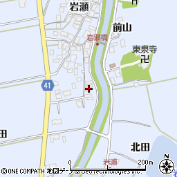 秋田県秋田市金足岩瀬岩瀬87周辺の地図