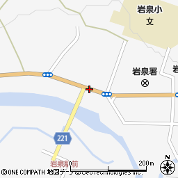 岩泉駅口周辺の地図