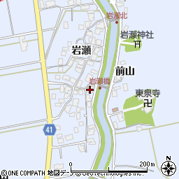 秋田県秋田市金足岩瀬岩瀬79周辺の地図
