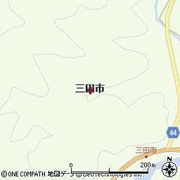 岩手県下閉伊郡岩泉町乙茂三田市周辺の地図