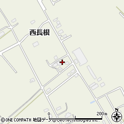 秋田県潟上市天王西長根周辺の地図