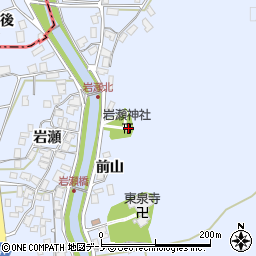 岩瀬神社周辺の地図