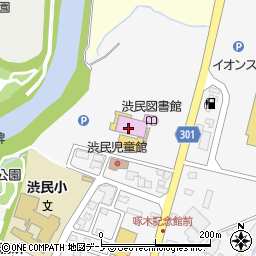 渋民公民館周辺の地図